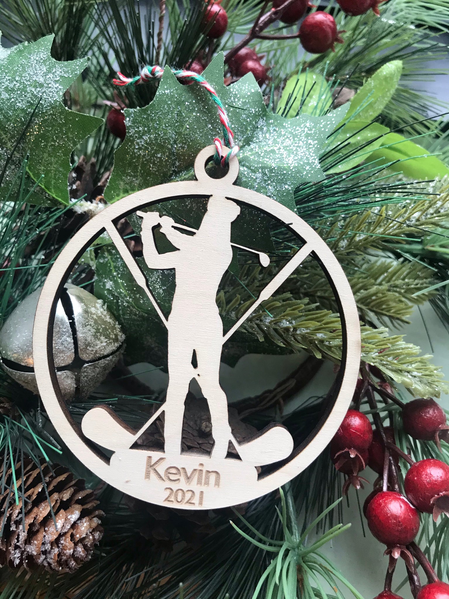 Personalized Boys and Girls Golf Ornament Pick from 6 designs