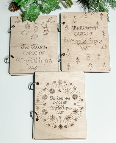 Cards of Christmas Past Personalized Book