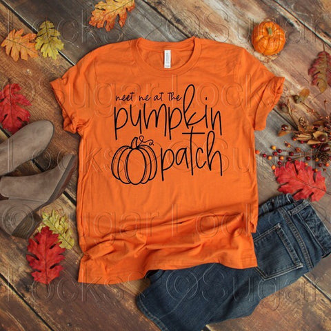 Meet me at the Pumpkin Patch Custom Fall shirt