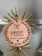 Our 1st Christmas Ornament