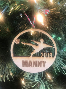 Soccer Boy 2 custom personalize ornament