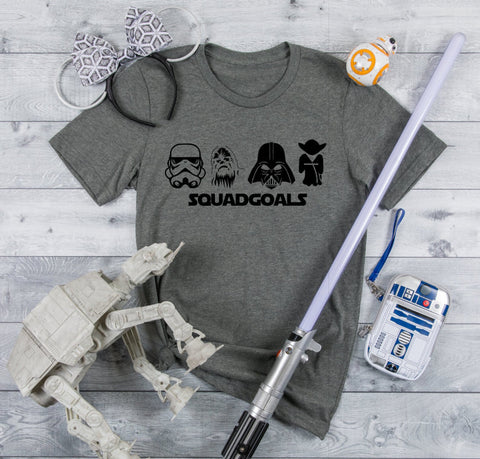 Star Wars Squad Goals shirt youth and adult sizes