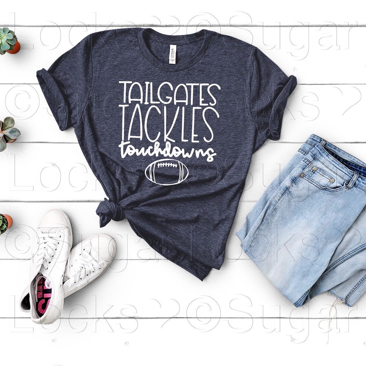Tailgates Tackles & Touchdowns #2 Custom Football shirt