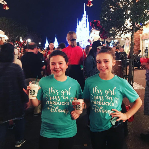 This Girl Runs on Disney and Starbucks Vacation Shirt