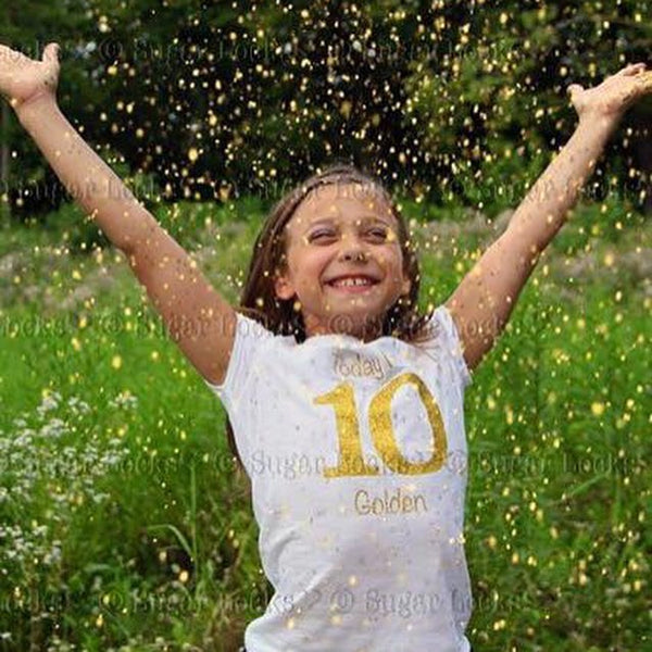 Today I'm Golden Birthday Number Glitter Shirt